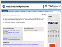 Tablet Screenshot of medizintechnikportal.de